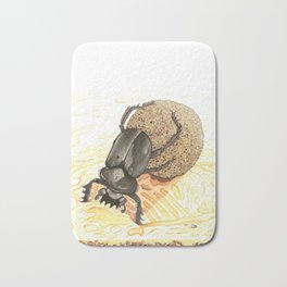Dung Beetle Bath Mat