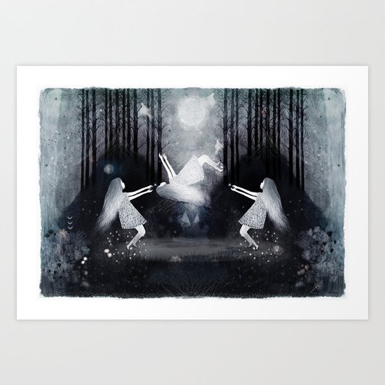 In Between Remembering And Forgetting Art Print