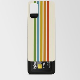 Multicolored Vintage Stripes Android Card Case