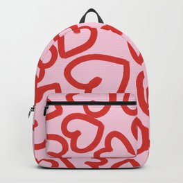 Valentines Hearts Pattern Backpack