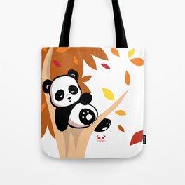 Sleepy Panda in a Tree Tote Bag