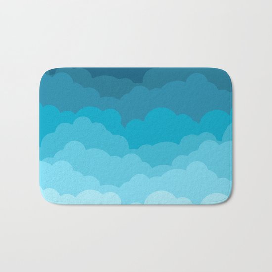 Gradient Clouds Bath Mat