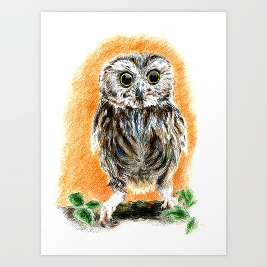 Owl Art Print