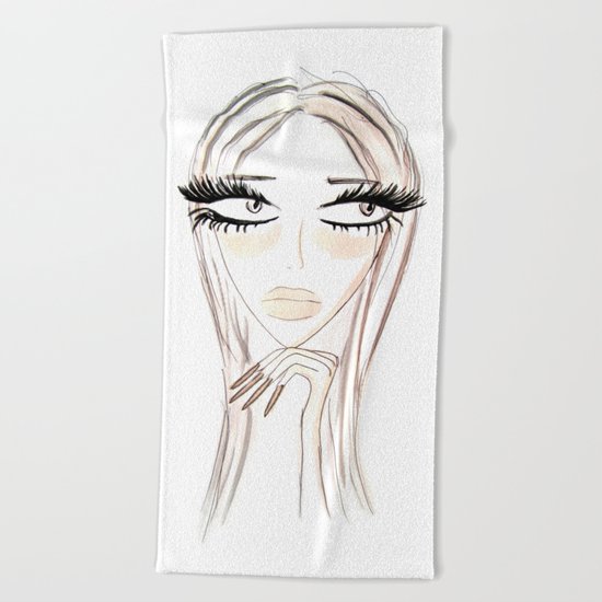 Lady Browny Beach Towel