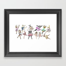 Animal Ballet Hipsters LV Framed Art Print