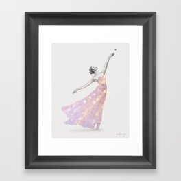 Crystal Ballerina Framed Art Print