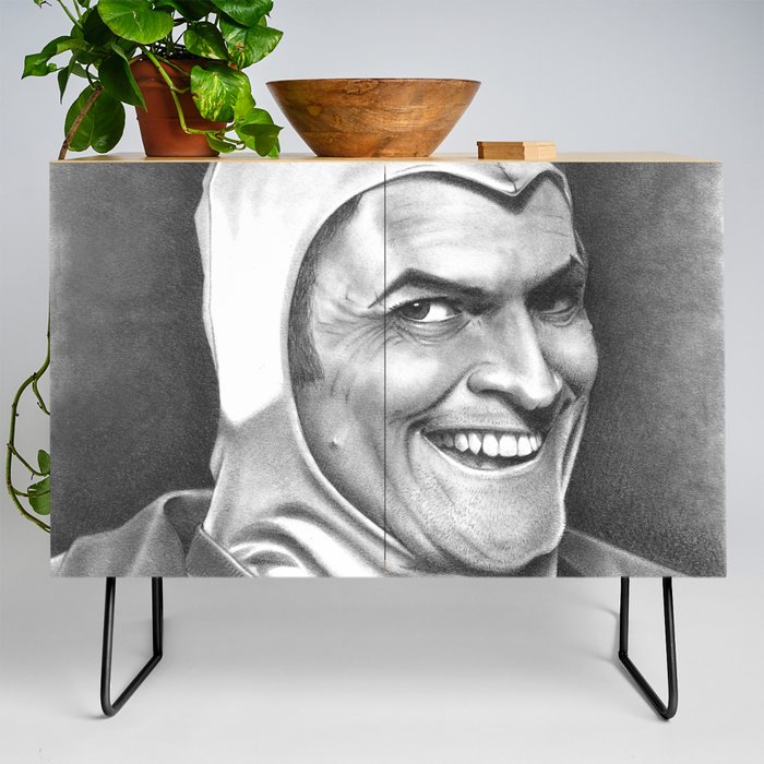 Bruce Campbell inspired fan art, based on my original hand-drawn graphite illustration Credenza