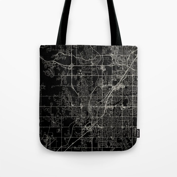 Olathe, USA - City Map Tote Bag