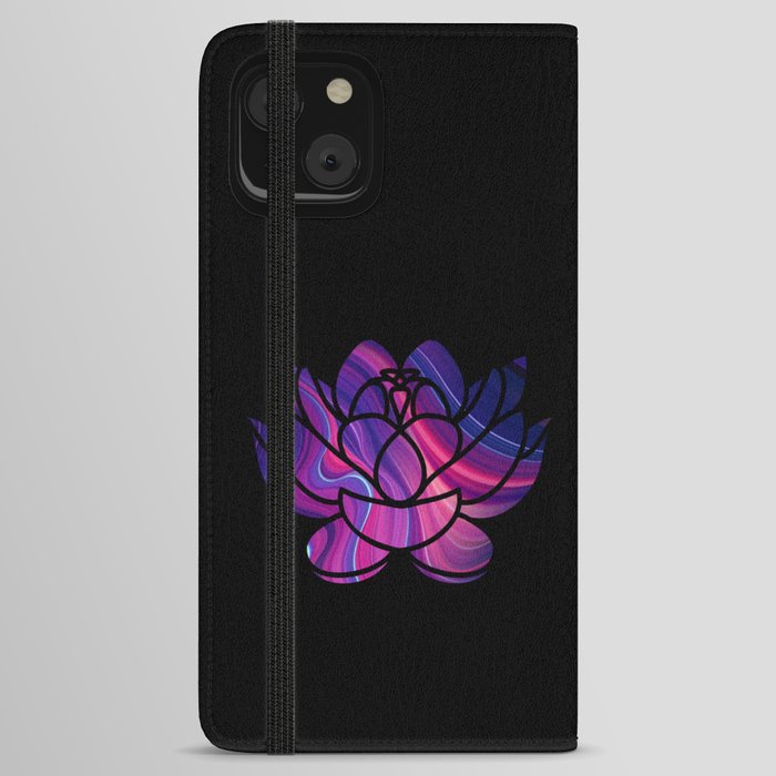 Lotus Flower Meditation iPhone Wallet Case