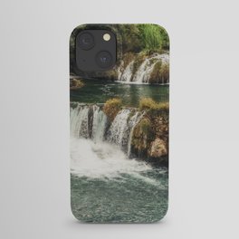 Krka National Park - waterfall Skradinski buk in Croatia iPhone Case