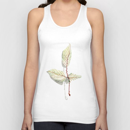 Autumn leaf of berrie Unisex Tank Top