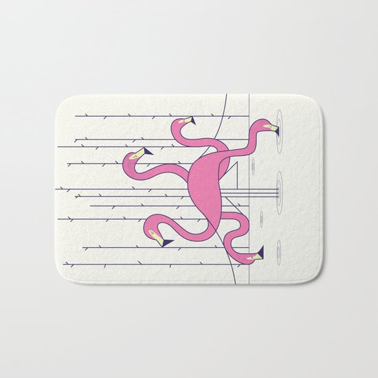 Flamingos Bath Mat
