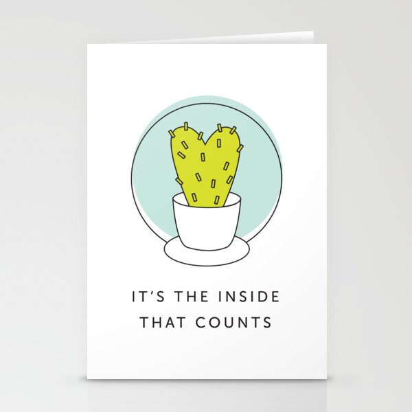 It's the Inside That Counts Stationery Cards