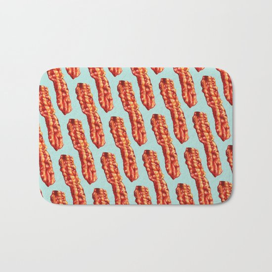 Bacon Pattern Bath Mat