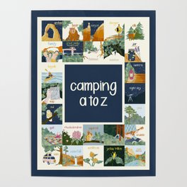 Camping A to Z Poster