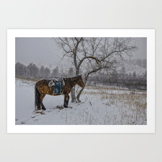 Winter Horse III Art Print