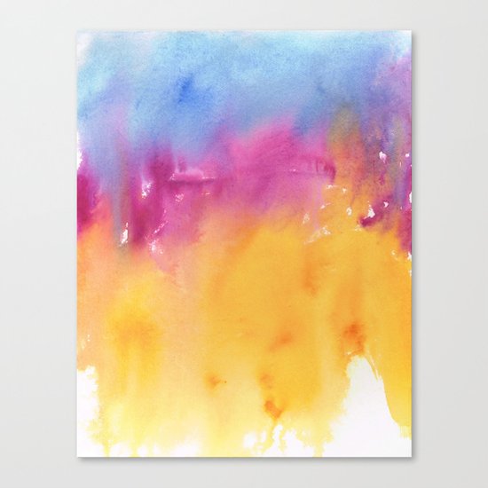 Abstract Watercolor No. 1 Canvas Print