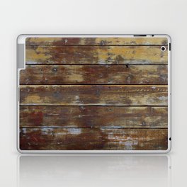 Weathered Western Wyoming Wood Laptop Skin