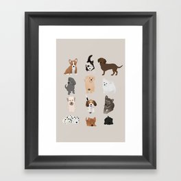 dogs Framed Art Print