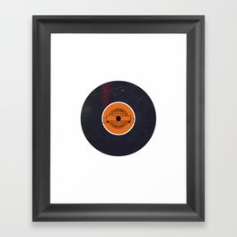 Vinyl Record Art World Post Framed Art Print