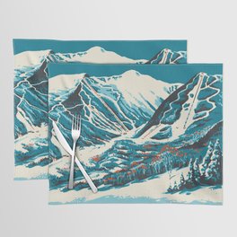 Stowe, Vermont Vintage Ski Poster Placemat