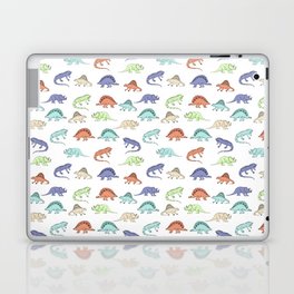 Different colourful dinosaurs Laptop Skin