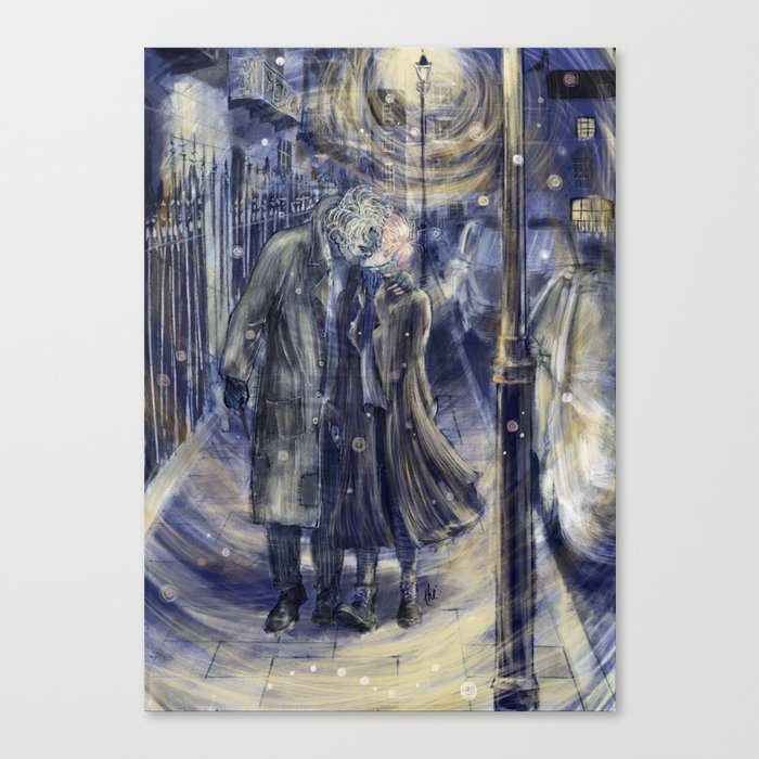 REMUS and TONKS OUTSIDE THE ORDER'S HEADQUARTERS Canvas Print