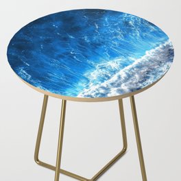 Bright Blue Sea Side Table