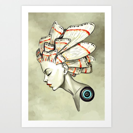 Moth 2 Art Print