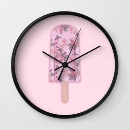 Floral Popsicle Wall Clock
