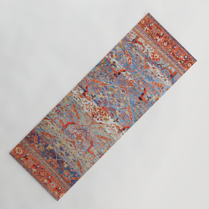 Sultanabad Antique Persian Rug Print Yoga Mat