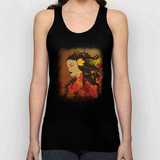 Portrait in Autumn... Unisex Tank Top