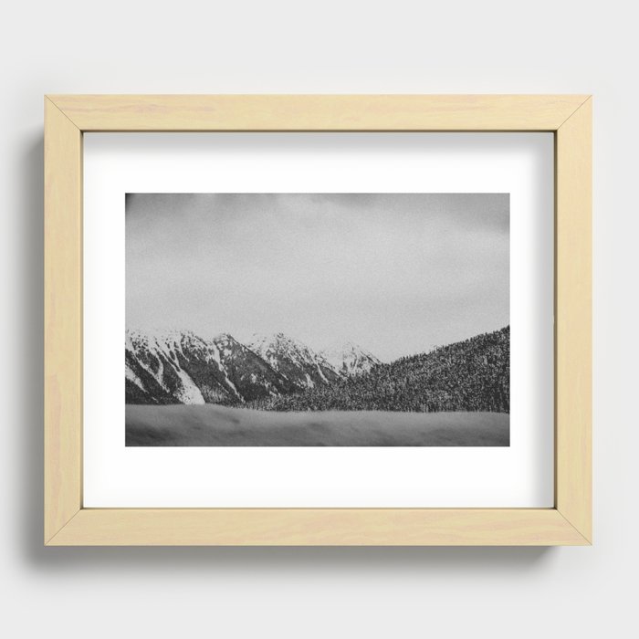 PNW Mountains Recessed Framed Print