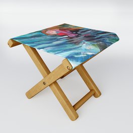 Almost Drowned at Sunset Folding Stool