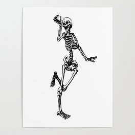 Dancing Skeleton Poster