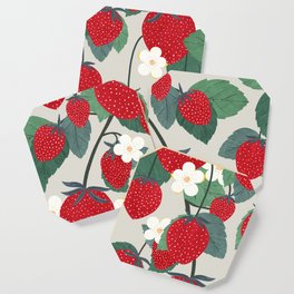 Strawberries pattern Coaster