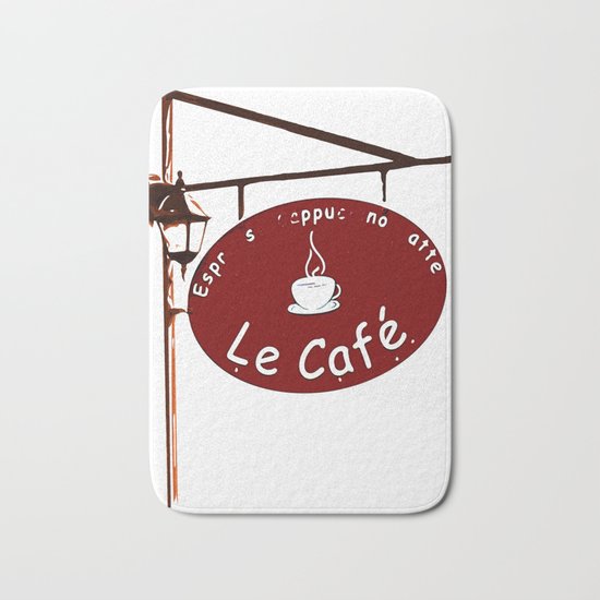 Le Cafe, France Bath Mat
