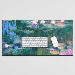 water lilies : Monet Desk Mat