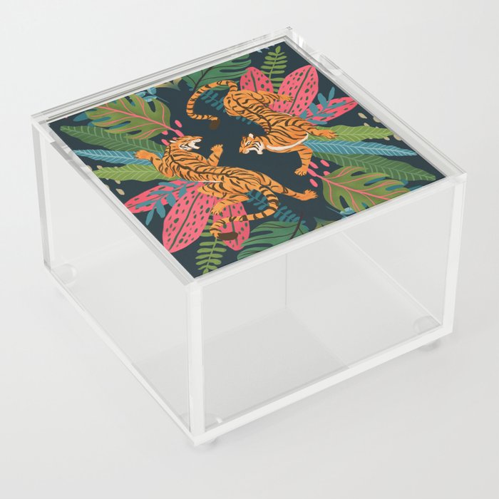 Jungle Cats - Roaring Tigers Acrylic Box