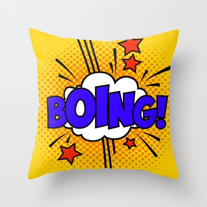 Boing ! Throw Pillow