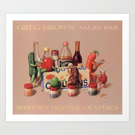 Greg Brown - Salad Bar Art Print