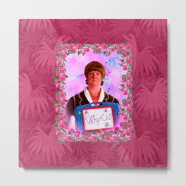 Kathy = CEO of 30 Rock Metal Print | Princess, Pink, Awkward, Sparkle, Flowers, Kathygeiss, Pattern, 3D, Graphicdesign, Tv 