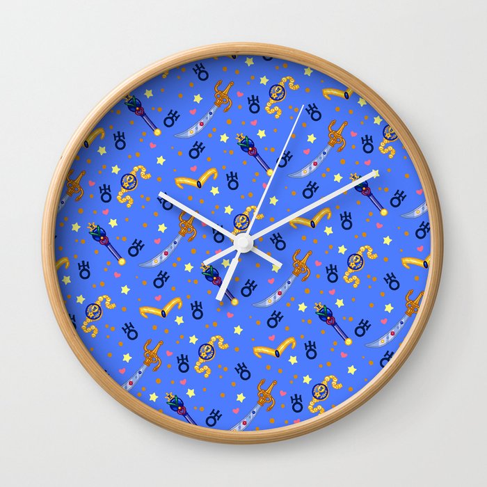 Sailor Uranus Pattern / Sailor Moon Wall Clock