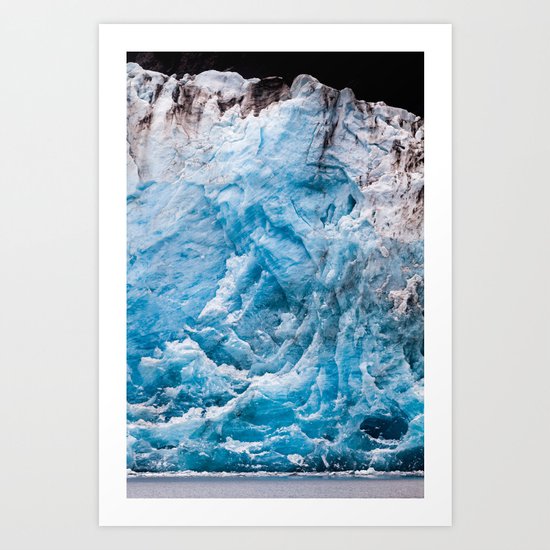 Glacier Face, Alaska Art Print