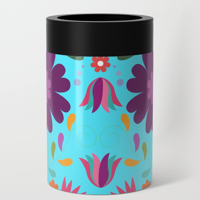 Turquoise otomi Can Cooler