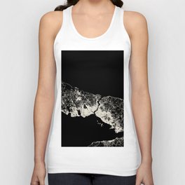 Istanbul, Turkey - Black and White City Map - Aesthetic Unisex Tank Top