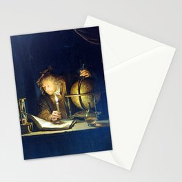 Gerrit Dou Astronomer by Candlelight Stationery Card