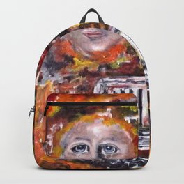 Vandalized Legacy Backpack | Tears, Homedecor, Crying, Prints, Apparel, Acrylic, War, Riots, Pop Art, Children 