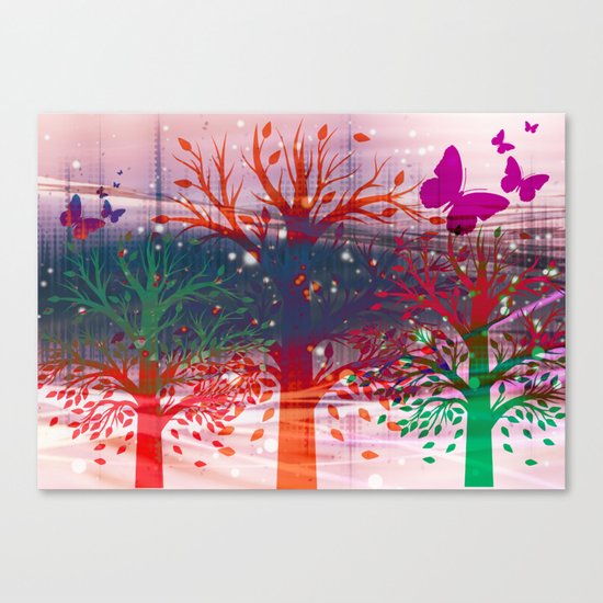 Butterfly Fields Canvas Print