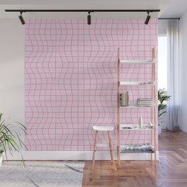 Twisted Grids-Y2K Aesthetic-Pattern Wall Mural
